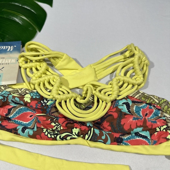 NWT $71‎ Maaji Lady Macrame Heaven Bikini Reversible Top [SZ Small ] #U646 - Picture 5 of 12